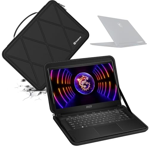 Smatree Custodia protettiva rigida in EVA compatibile con MSI Stealth 14Studio A13VF/A13VE da 14, per MSI Stealth 14 AI Studio A1V/MSI Prestige 14 AI Evo C1M,MSI Prestige 14 AI Studio C1V/C1U (X8261)