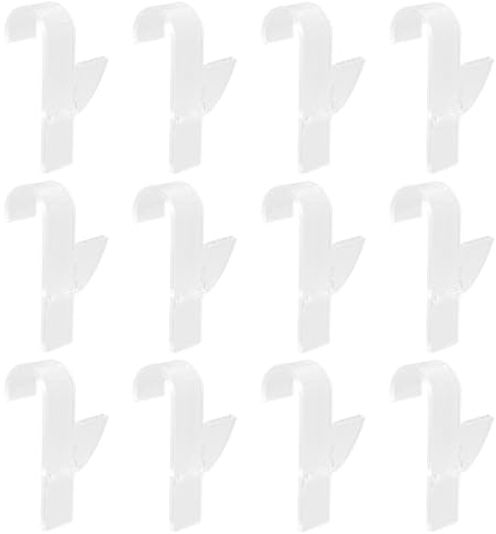 12 Pezzi Ganci Trasparenti per Termoarredo Bagno, Appendi per Termosifoni in Plastica, Porta Bagno, Appendiabiti da Parete per Accappatoio, Vestiti e Asciugamani, per Tutti I Radiatori Standard