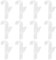 Lot de 12 crochets transparents pour radiateur de salle de bain, crochets pour radiateurs en plastique, porte de salle de bain, porte-manteau mural pour peignoir, vêtements et serviettes, pour tous