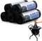 100 Stück Toilettenbeutel Schwarz Set, MüLlbeutel 30L Biologisch Abbaubare, Wasserdichte Campingtoilette Beutel, für Reisen, Wandern