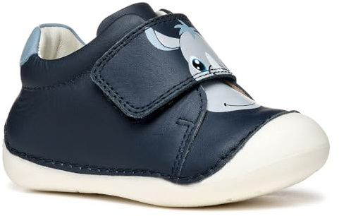 Geox Baby - Jungen B Tutim C Sneaker, Navy Lt Sky, 21 EU