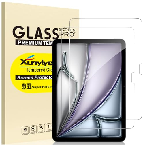 XunyLyee 2 Pièces, Verre Trempé pour iPad Air 11 Pouces 2025 M3/ iPad Air 11 Pouces 2024 M2 Protection Écran Glass