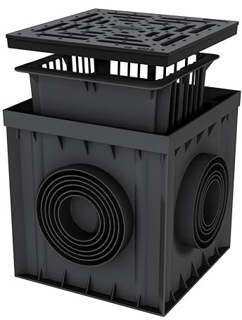 Verdone Hofablauf befahrbar LKW 300x300 Gussrost Modern Hofeinlauf Regensinkkasten Regenablauf Hofeinlauf C250 25 Tonnen Gully Gulli Hofsinkkasten 30x30 cm