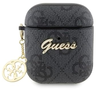 GUESS Airpods 1/2 PU 4G W/HEART CHARM BLACK