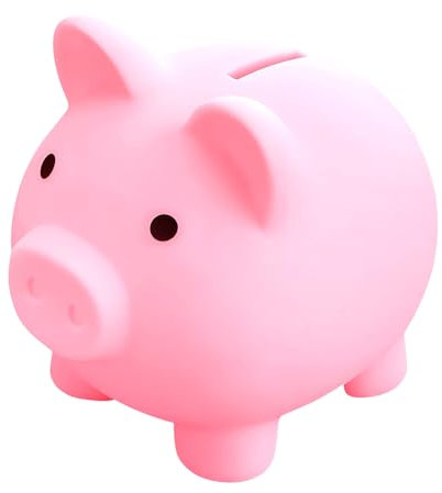 GGTTNRT Tirelire cochon Piggy pièce de monnaie Tirelire pour enfants pour décoration de la maison, cadeaux d'anniversaire, Noël, Halloween (rose)