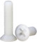 Aqxypas M5 weiße Kunststoff-Nylon-Senkkopfschrauben, Flachkopfschrauben, Schraubenlänge 4–40 mm(20mm)