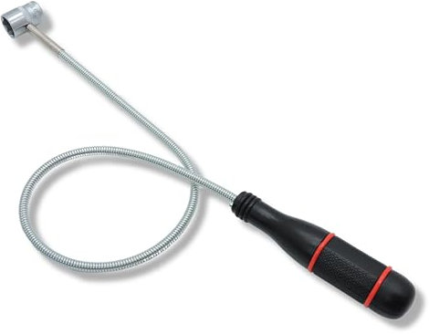 FAMEX 15104 Magnetheber Magnetstabgreifer - Extra lang 100 cm - Tragkraft 700 g - schlanker Magnetkopf 6,5 mm - mit Schwanenhals flexibel biegsam