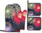 Splendid Fireworksk- Juego de 4 manoplas de horno y almohadillas para tapa de olla, guantes de horno gruesos para hornear, cocinar y mucho más.