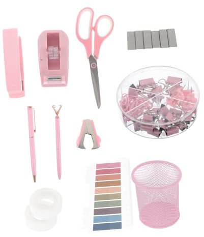 SHOWERORO 1satz Bürobedarf Set Mit Heftgerät Und Klebebandspender Praktische Schreibtischaccessoires Für Frauen Set Für Büro Und Schule Stilvolle Und Funktionale Büroorganisation