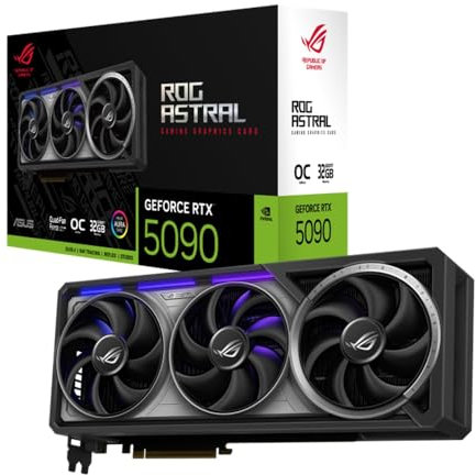 ASUS ROG Astral LC GeForce RTX 5090 32GB GDDR7 OC Edition Gaming Grafikkarte mit All-in-One-Flüssig-CPU-Wasserkühlung (Nvidia DLSS4, PCIe 4.0, DP 2.1b, 360mm AIO-Kühler, ROG-ASTRAL-LC-RTX5090-O32G)