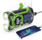 Weather Radio Solar Hand Crank Emergency Kit, AM/FM/NOAA Portable Emergency preparedness with Flashlight, Reading Lamp, Cell Phone Charger and SOS Alarm…… (Green 2)