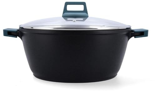 Quid Confort Casserole en aluminium moulé 32 cm - 9,2 l Aluminium Convient pour vitrocéramique Convient à l'induction 2 couches antiadhésives