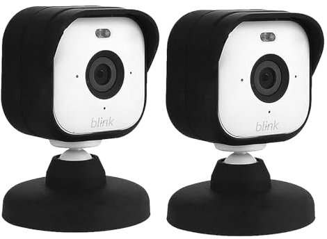 Blink Mini 2 Camera Skin Silicone Case – honecumi Protective Cover with Sun Shield, Weatherproof & Dustproof Skin for Blink Mini 2 Indoor Outdoor Security Camera, Snug Fit Shockproof Shell-2 pack