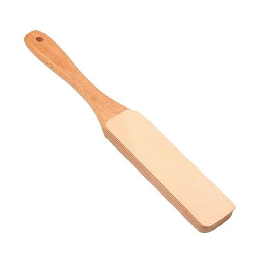 SHUZHENG Double Sided Diamond Leather Strop for Knife Sharpening,2025 New Leather Strop for Knife Sharpening with Polishing Compound,Double Sided Stropping Leather