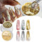 Smalto in gel glitterato per unghie, 3 colori, cromato, platino, lucido, metallizzato, argento, oro, rosa, scintillante, soak off, UV LED, per nail art, saloni fai da te a casa