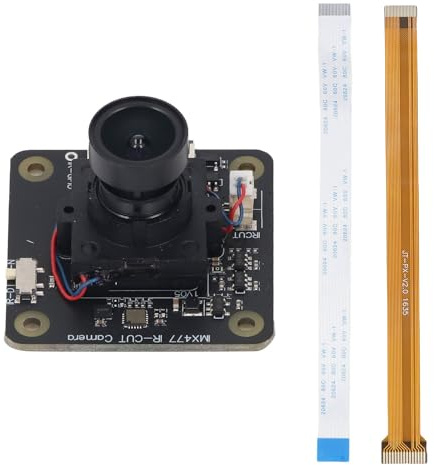 FAUOSWUK Kameramodul, 12,3 MP IMX477 -Sensor mit Fortschrittlicher Hintergrundbeleuchtungstechnologie, Ersatz für Raspi 5 4B 3B 2W PICO WH CM5 4 3+ 3 Orin