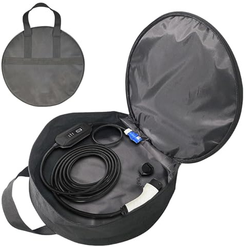Cable Storage Bag Portable Oxford Booster Storage Organizer | Charger Storage Cables Cords Hoses for Car Accessories