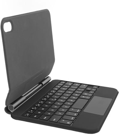 Dilwe Custodia con Tastiera Wireless con Touchpad per Tablet IOS Mini 6 2021 da 8,3 Pollici A2567 A2568 A2569, Tasti Retroilluminati, Batteria a Lunga Durata, Facile da Trasportare, Studio di Lavoro