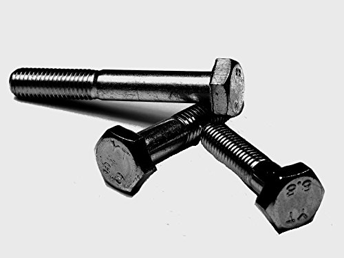DIN 931 / ISO 4014 PROFI Sechskant Schraube mit Schaft Güte 8.8 blank Stahl gehärtet - DIN931 PROFI 6kt TGW G8.8 BLK SGH - M12 x 100 (5 Stck)