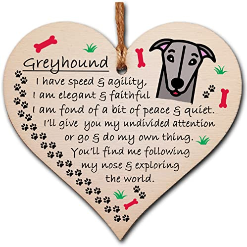Handmade Wooden Hanging Heart Plaque Gift Perfect for Dog Lovers Pet Keepsake Novelty Decoration