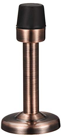 sourcing map Door Stopper Stop Bumper Wall Protector Sound Dampening Wall Mount w Rubber Tip Copper Tone