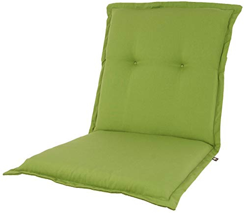 KOPU® Niedriglehner Auflage Prisma Office Green | Auflagen für Gartenstühle | Grün Garten Kissen 100 x 50 cm | 19 Einfache Farben | Robuster Schaumstoff für zusätzlichen Komfort