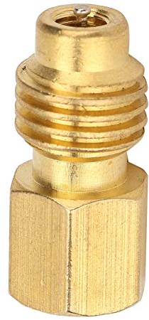 Suuonee Adaptateur de climatiseur, 1 / 4SAE Femelle à 1 / 2ACME Adaptateur mâle Laiton cuivre Connecteur de Condition d'air pour climatiseur de Voiture R134A