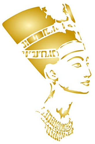 Nofretete Schablone 16,5 x 25,5 cm (S) – Klassische Ägyptische Königin Statue Schablonen