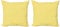 ABAKUHAUS Kariert Dekokissen Kissenbezug 2er Pack, Retro Englisch Yellow, Modern Accent Doppelseitiger Digitaldruck, 45x45, Gelb Weiss