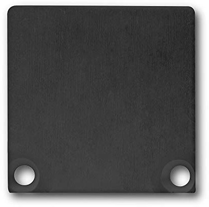 Aluminium-Endkappe EC47 für SURF/DIVE24 mit COVER10, 2 Stk, inkl. Schrauben, Schwarz RAL 9005