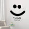 XIAOHUKK Think Positive Smile Wandtattoo Motivation Zitate Inspiration Wandaufkleber Wand Sprüche Home Interior Decoration