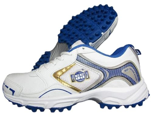 SS Men's Gutsy Golden Kricket Schuhe, Blau/Weiß, Größe 6