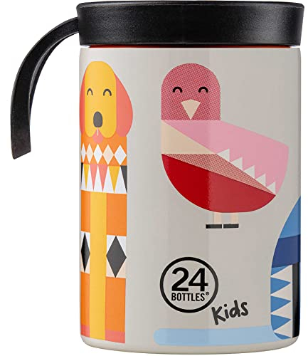 24Bottles Travel Tumbler- Tazza Termica Caffe, Te, Bevande Acciaio Inox Viaggio 350 ml, Termos Caffè 100% Ermetico, Thermos 6hHot/24hCold, Borraccia Termica Mug Ecologica Design Italiano, Best Friends
