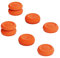 Skull & Co. Skin, CQC and FPS Thumb Grip Set Joystick Cap Analog Stick Cap for Nintendo Switch Pro Controller & PS5 / PS4 / Slim/Pro Controller - Candy Orange, 3Pairs(6pcs)