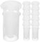 Alipis 100St Spielzeug-Ersatz-Quietscher Schuhe bb Pfeife plastiktisch Plastic Plüschtier Tennis bb Pfeife Spielzeug bb Quietscher Schüttgut Plugin Marionette Zubehör Kind Rassel Weiß
