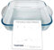 Tupperware Premiaglas Range Kasserolle Backform 1,9 L quadratisch transparent Borosilikatglas Glas Behälter
