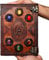 Marvel Notizbuch Avengers Infinity Stone Gauntlet Geprägtes Vintage Leder Journal Schreibtagebuch Avengers Sign Book of Shadows Thanos Hauntlet Celtic Blank Notebook Rezeptbuch 25,4 x 17,8 cm