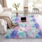 ROHATIM Hochflor Teppich Wohnzimmer Super weich Shaggy Teppich Flauschiger,Soft Area Rug Schlafzimmer Teppiche Super weich Fluffy Kindermatte Carpet(Blau Lila,200 x 300 cm)