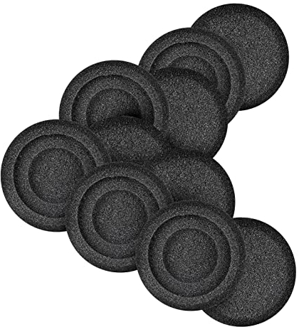 XBERSTAR Ersatz-Ohrpolster aus Schaumstoff für Jabra Evolve 65 Kopfhörer, Kissenhülle, Kissen für Jabra Evolve 20, 20se, 30, 30II, 40, 65, 65+, 5 Paar Schwamm-Ohrpolster