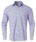 Hommes à manches longues automne hiver fleur hachée peinture décontracté haut chemisier chemises Chemise Homme Grande Taille Rose