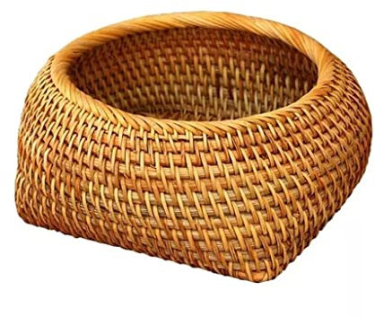 Aufbewahrungskörbe,Na Aufbewahrung Tee Trockenfrüchte Snack Aufbewahrungskorb Frühstück Picknick Aufbewahrungskorb Tablett Wohnzimmer Tablett (Farbe: D, Größe: M Größe) ( Color : D , Size : M size )