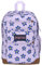 JanSport Cool Backpack, with 15-inch Laptop Sleeve - Large Computer Bag Rucksack with 2 Compartments, Ergonomic Straps,, Precious Petals Pastel Lilac, One Size, Cool Backpack