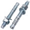 SKIR'CO Ancoraggi a cuneo zincati M12 x 120 mm, tasselli in metallo, bullone di ancoraggio, ancoraggio per muratura, ancoraggio per calcestruzzo, 4 pezzi