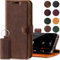SURAZO Personalisierte Handyhülle für Apple iPhone 11 Pro Max Hülle Leder – Klappbare Echtleder Schutzhülle [Magnet, Kartenfach, RFID Schutz, Standfunktion] Klapphülle Wallet Case Cover Lederhülle