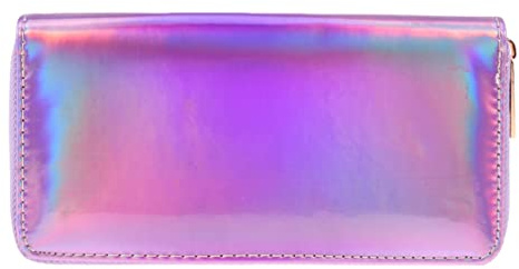 VALICLUD 2 Stücke Brieftasche Geldbörse Zelle Silber Münze Funkelnden Langen Reißverschluss Halter Geldbörsen Weibliche Brieftaschen Holographische Tasche Schlanke Carteras Telefon