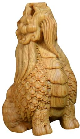 PRETYZOOM Wangtianhou-verzierung Miniaturdekoration König Der Waldstatue Innenausstattung Für Damen Löwengartenskulpturen Dekoration Thuja Kunsthandwerk Wen Wan