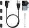BORLTER CLAMP Uhr Ladegerät Adapter USB C Typ C mit Ladekabel, einschließlich 4 Staubstecker und 1 Lanyard, Kompatibel mit Garmin Fenix 7/7S/7X/6/6X/6S und mehr