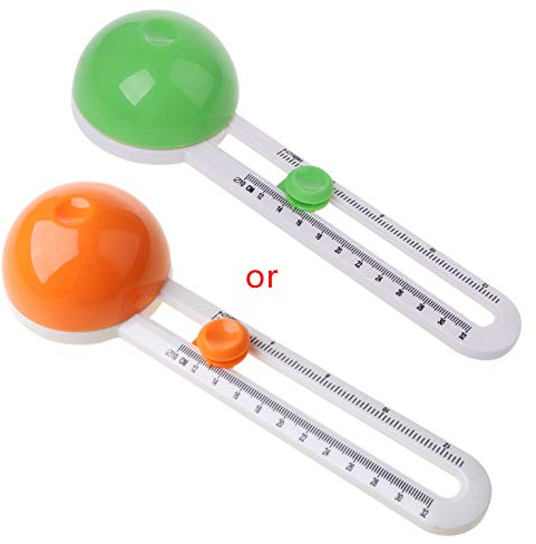 Modèle de coupe rond simple en plastique boussole circulaire pour Pape Art X Acto