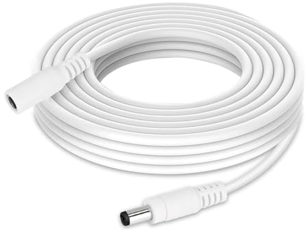 2M DC Verlängerungskabel für AVM Fritzbox, Passend für Fritz!Box 7590 AX/7530 AX/7590/7570 / 7530/7490/7430/7390/7360/7330/7270/7170/6850 LTE/6820 LTE/4040/4020/6690 6490 Cable/5590 Fiber/5530 Fiber