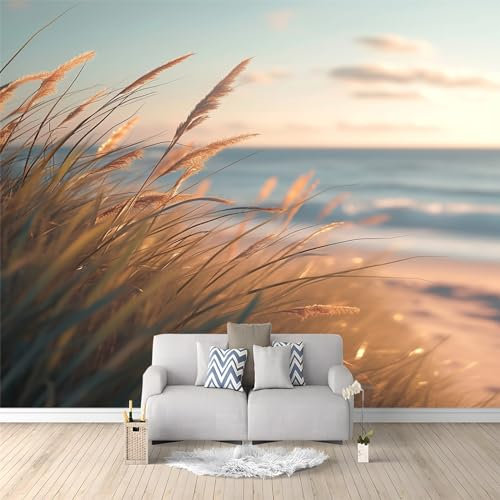 Vlies Fototapete Schilf Pflanzen 350x256 cm Art Mauer VliesTapete Wandtapete Wanddeko Wand Wohnzimmer Schlafzimmer Wohnung Wandbilder